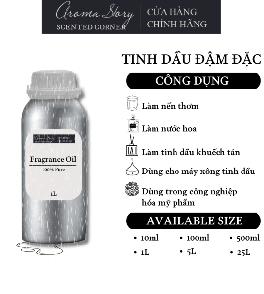 Tinh Dầu Đậm Đặc Aroma Story Hương Mưa (Rain) - Dùng Để Làm Nến Thơm, Nước Hoa, Tinh Dầu Khuếch Tán, Máy Xông Tinh Dầu