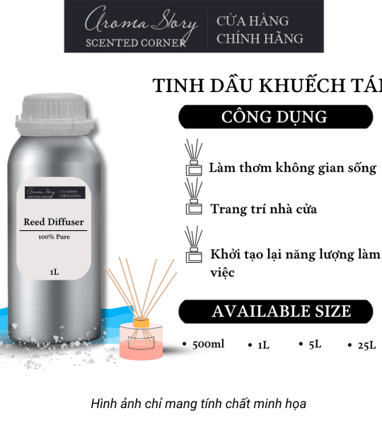 Tinh Dầu Khuếch Tán Giá Lít Aroma Story Hương Muối Biển (Seasalt) - Dùng Để Làm Thơm Phòng, Không Gian Sống