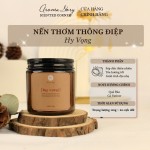 Nến Thơm Cốc Thủy Tinh Hương Cam, Đào & Cỏ Vetiver "Hy Vọng" Aroma Story 100g