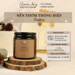 Nến Thơm Cốc Thủy Tinh Hương Gỗ Ấm & Hoa Anh Đào "Thương" Aroma Story 100g