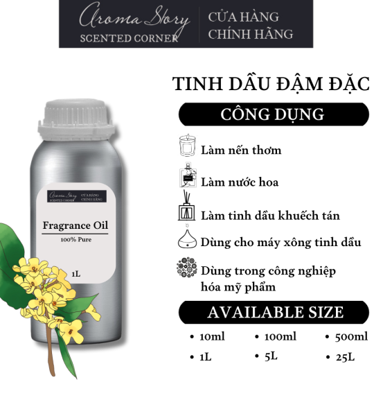 Tinh Dầu Đậm Đặc Aroma Story Hương Hoa Mộc Tê - Dùng Để Làm Nến Thơm, Nước Hoa, Tinh Dầu Khuếch Tán, Máy Xông