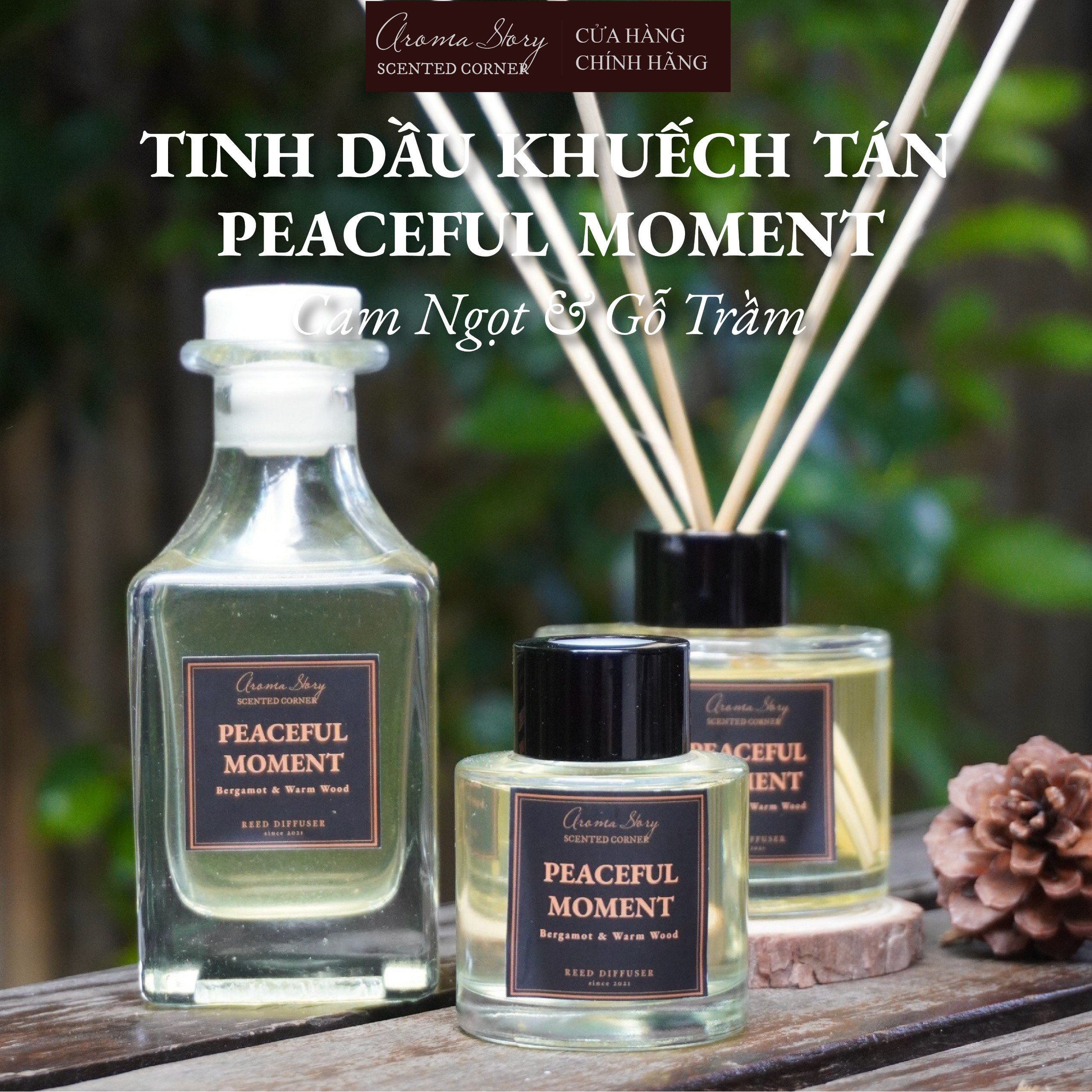 Tinh Dầu Khuếch Tán Aroma Story Peaceful Moment Size 50ml/100ml/150ml