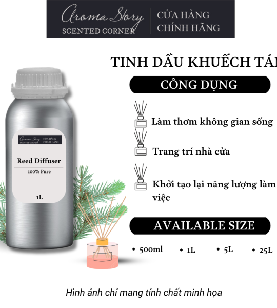 Tinh Dầu Khuếch Tán Giá Lít Aroma Story Hương Pơmu - Dùng Để Làm Thơm Phòng, Không Gian Sống