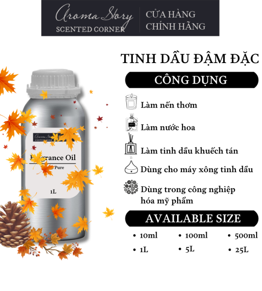 Tinh Dầu Đậm Đặc Aroma Story Hương Quả Thông & Lá Phong - Dùng Để Làm Nến Thơm, Nước Hoa, Tinh Dầu Khuếch Tán, Máy Xông