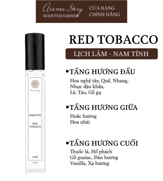 Nước Hoa Unisex Red Tobacco EDP Aroma Story Size 10ml/50ml