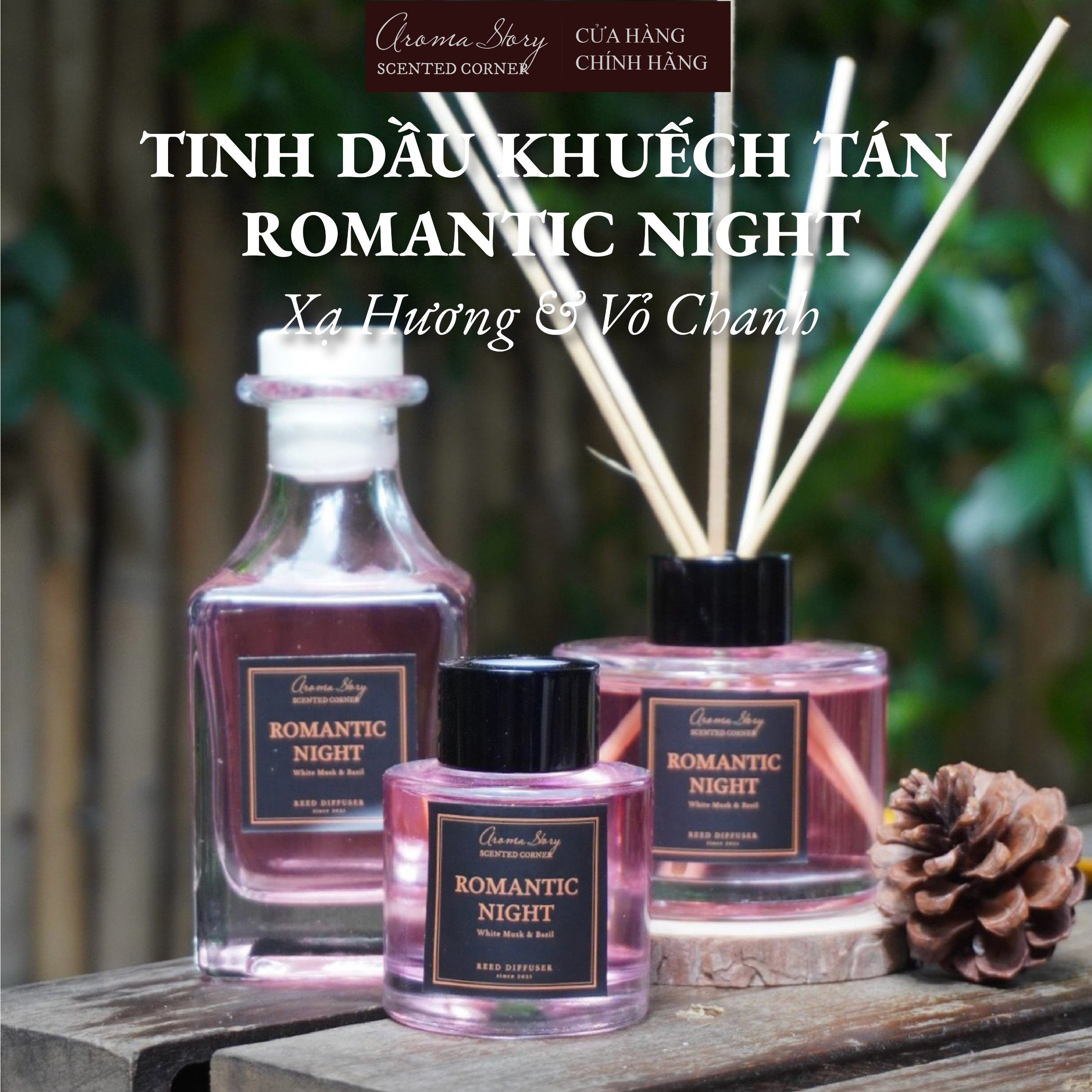 Tinh Dầu Khuếch Tán Aroma Story Romantic Night Size 50ml/100ml/150ml