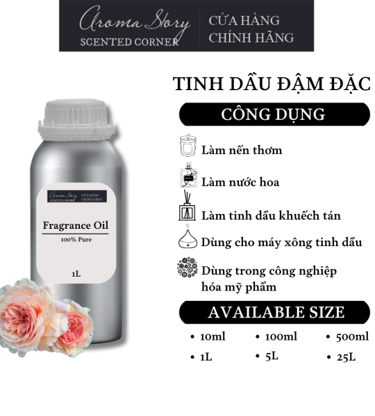 Tinh Dầu Đậm Đặc Aroma Story Hương Hoa Hồng Anh - Dùng Để Làm Nến Thơm, Nước Hoa, Tinh Dầu Khuếch Tán, Máy Xông Tinh Dầu