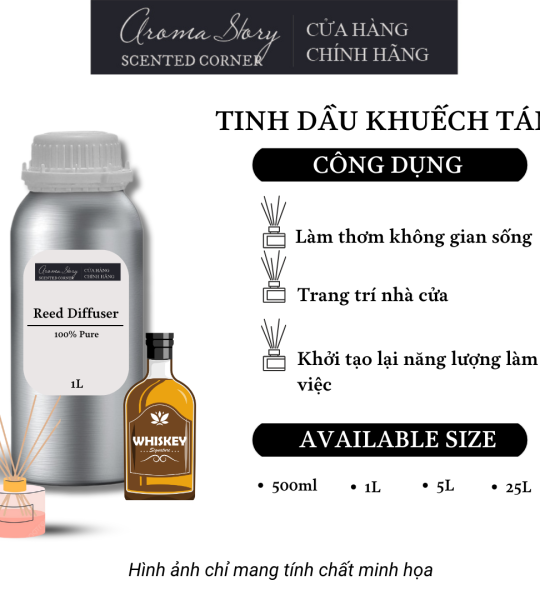 Tinh Dầu Khuếch Tán Aroma Story Hương Rượu Mạnh (Whisky) - Dùng Để Làm Thơm Phòng. Không Gian Sống