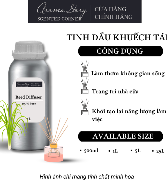 Tinh Dầu Khuếch Tán Giá Lít Aroma Story Hương Sả Java (Cintronella) - Dùng Để Làm Thơm Phòng, Không Gian Sống