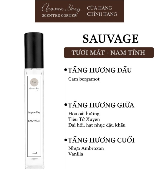 Nước Hoa Nam Dior Sauvage EDP Aroma Story Size 10ml/50ml