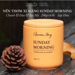 Nến Thơm Cốc Xi Măng Hương Chanh, Đào & Bạc Hà Sunday Morning Aroma Story Size 200g