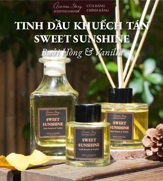 Tinh Dầu Khuếch Tán Sweet Sunshine Aroma Story Size 50ml/100ml/150ml