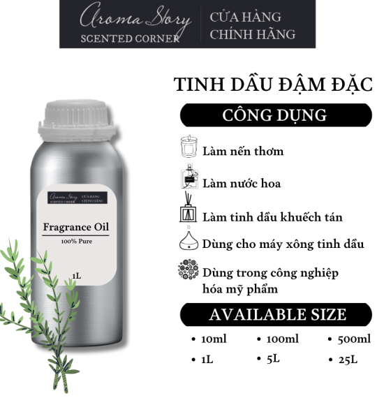 Tinh Dầu Đậm Đặc Aroma Story Thuốc Lá (Tabacco Leaf) - Dùng Để Làm Nến Thơm, Nước Hoa, Tinh Dầu Khuếch Tán, Máy Xông