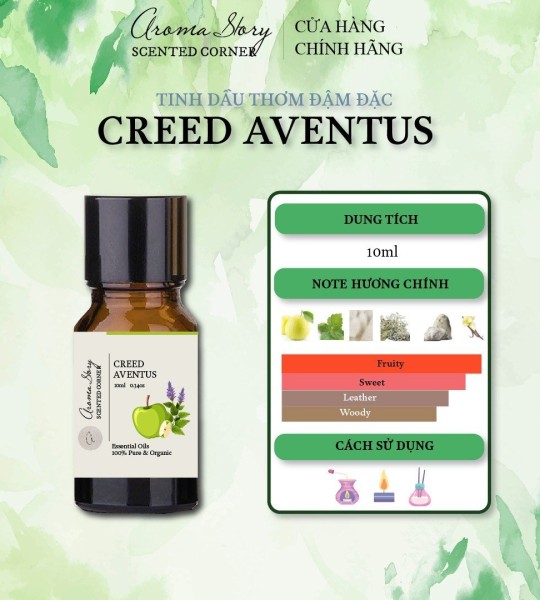 Tinh Dầu Phối Hương Nước Hoa Creed Aventus Aroma Story 10ml Dùng Để Xông Phòng, Làm Nến