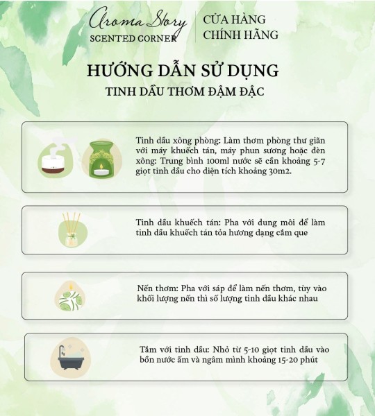 Tinh Dầu Phối Hương Nước Hoa Tuscan Leather Aroma Story 10ml Dùng Để Xông Phòng, Làm Nến