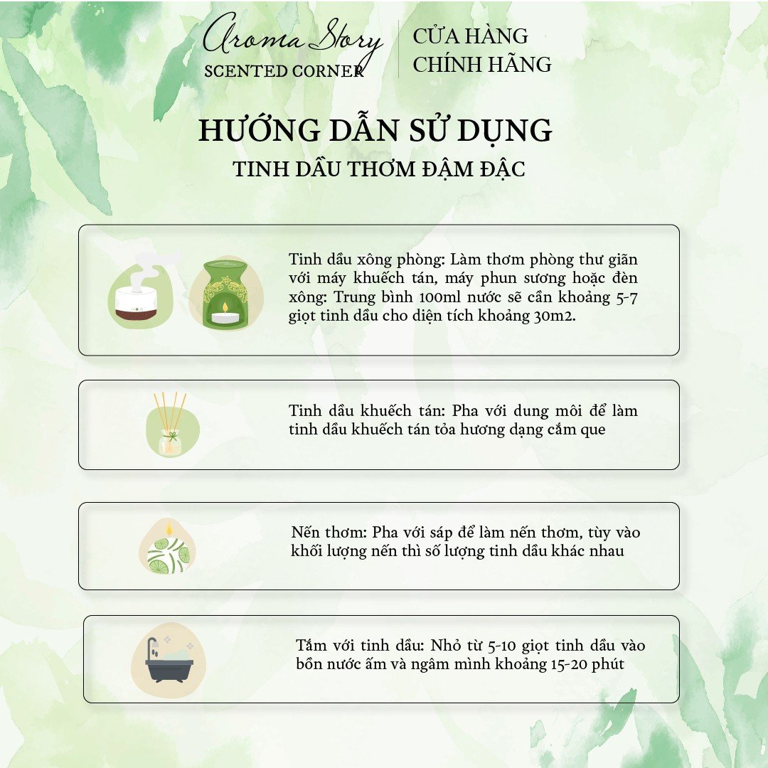 Tinh Dầu Phối Hương Nước Hoa The Noir 33 Aroma Story 10ml Dùng Để Xông Phòng, Làm Nến