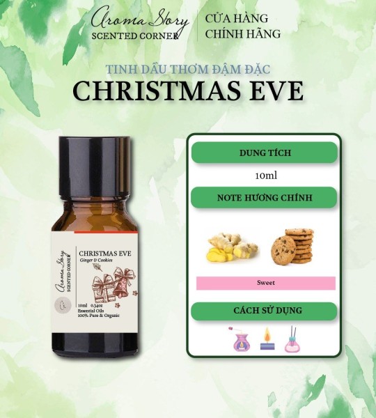 Tinh Dầu Hợp Hương Christmas Eve Aroma Story 10ml Dùng Để Xông Phòng, Làm Nến