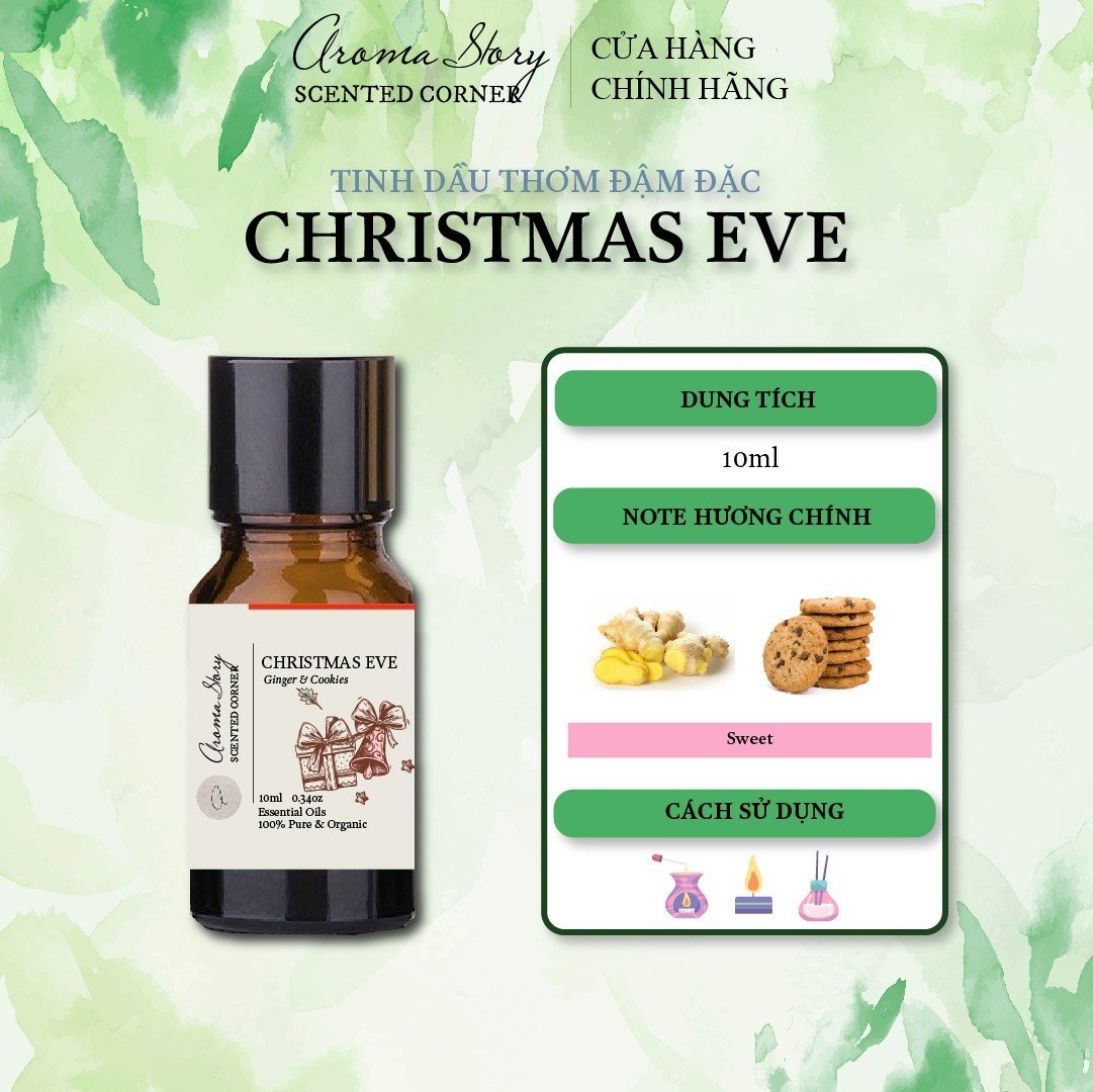 Tinh Dầu Hợp Hương Christmas Eve Aroma Story 10ml Dùng Để Xông Phòng, Làm Nến