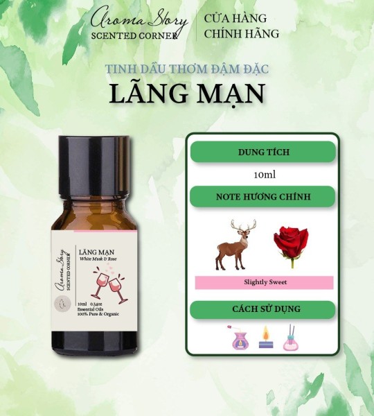 Tinh Dầu Hợp Hương Lãng Mạn Aroma Story 10ml Dùng Để Xông Phòng, Làm Nến