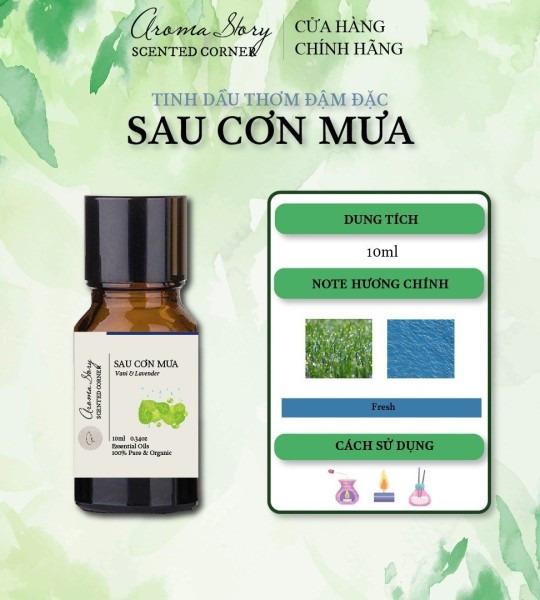 Tinh Dầu Hợp Hương Sau Cơn Mưa Aroma Story 10ml Dùng Để Xông Phòng, Làm Nến