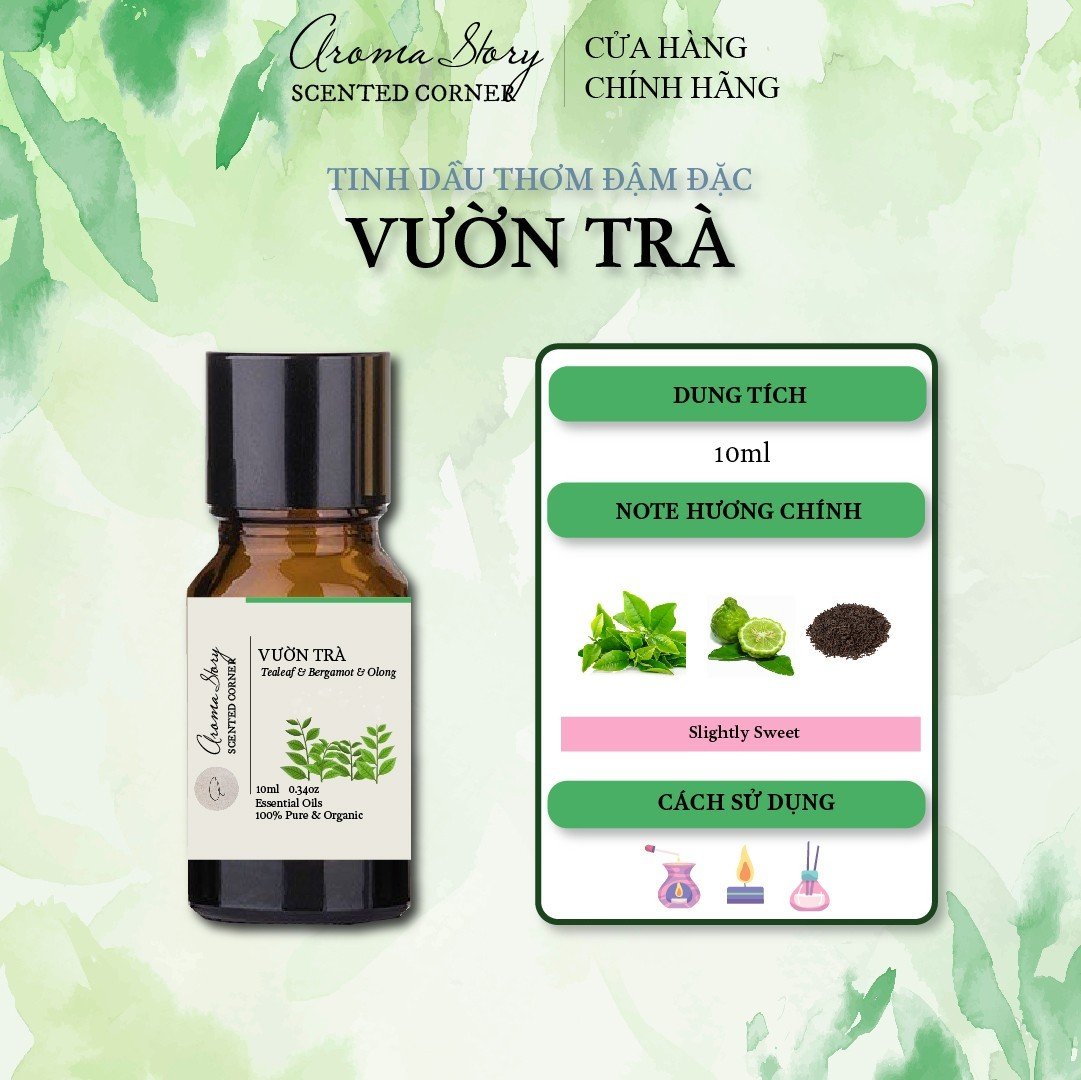 Tinh Dầu Hợp Hương Vườn Trà Aroma Story 10ml Dùng Để Xông Phòng, Làm Nến