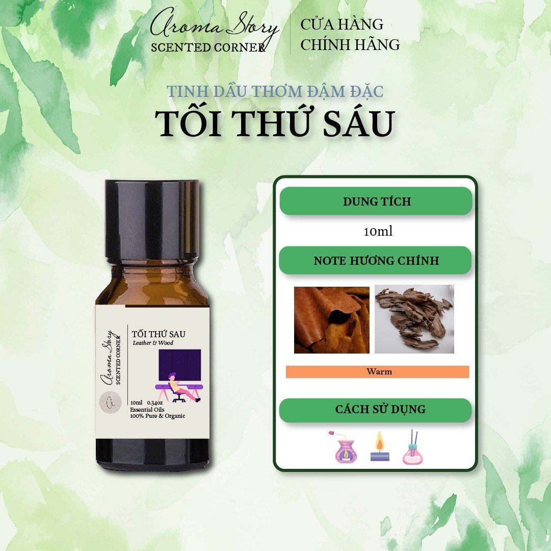 Tinh Dầu Hợp Hương Tối Thứ Sáu Aroma Story 10ml Dùng Để Xông Phòng, Làm Nến