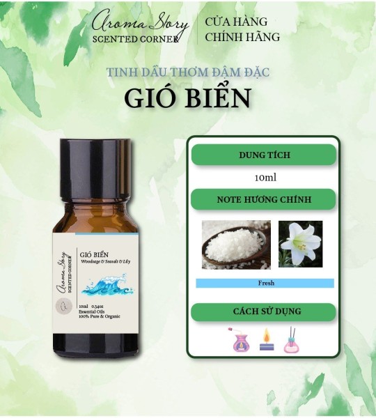 Tinh Dầu Hợp Hương Gió Biển Aroma Story 10ml Dùng Để Xông Phòng, Làm Nến