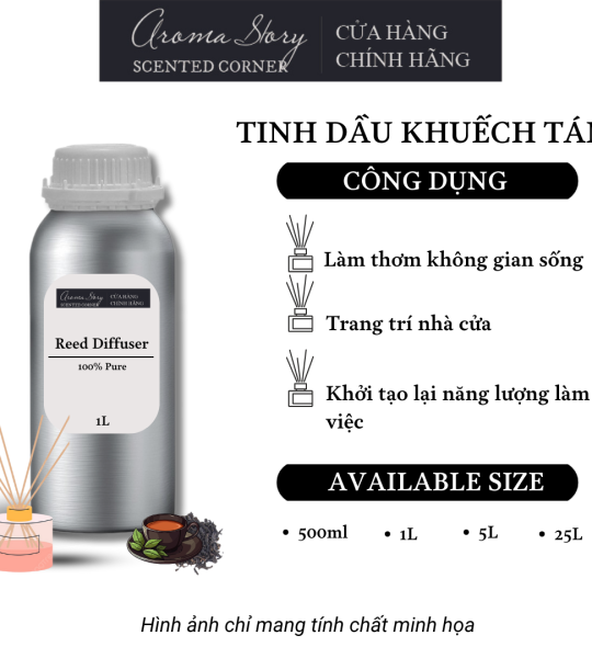 Tinh Dầu Khuếch Tán Giá Lít Aroma Story Hương Tiêu Đen (Black Pepper) - Dùng Để Làm Thơm Phòng, Không Gian Sống