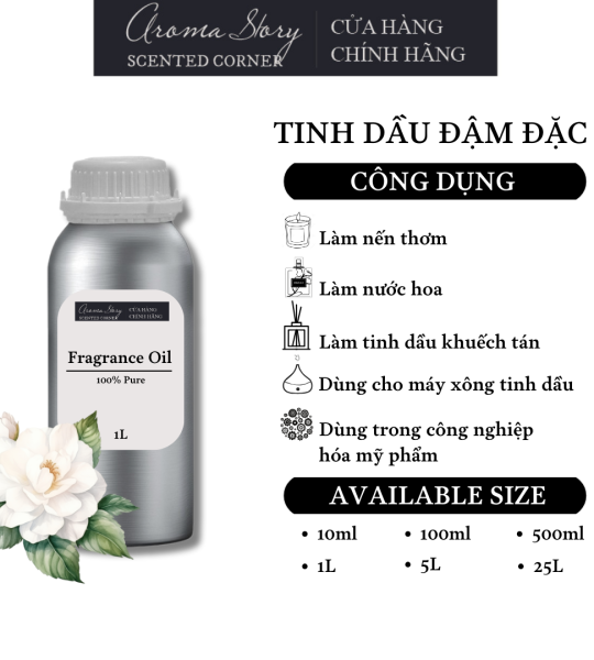 Tinh Dầu Đậm Đặc Aroma Story Hương Trà Trắng (White Tea) - Dùng Để Làm Nến Thơm, Nước Hoa, Tinh Dầu Khuếch Tán, Máy Xông