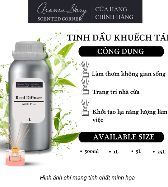 Tinh Dầu Khuếch Tán Giá Lít Aroma Story Hương Trà Xanh (Matcha Green Tea) - Dùng Để Làm Thơm Phòng, Không Gian Sống