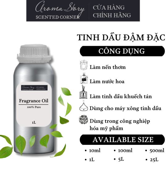 Tinh Dầu Đậm Đặc Aroma Story Hương Trà Xanh - Dùng Để Làm Nến Thơm, Nước Hoa, Tinh Dầu Khuếch Tán, Máy Xông Tinh Dầu