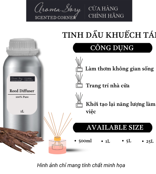 Tinh Dầu Khuếch Tán Giá Lít Aroma Story Hương Gỗ Trầm (AGARWOOD) - Dùng Để Làm Thơm Phòng, Không Gian Sống