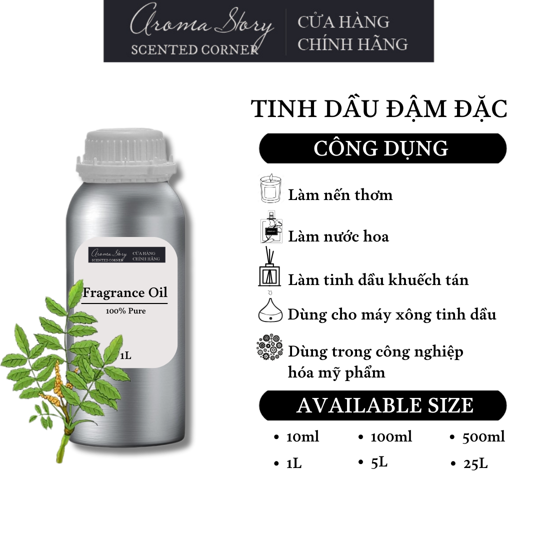 Tinh Dầu Đậm Đặc Aroma Story Hương Trầm Trung Đông  - Dùng Để Làm Nến Thơm, Nước Hoa, Tinh Dầu Khuếch Tán, Máy Xông