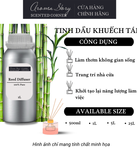 Tinh Dầu Khuếch Tán Giá Lít Aroma Story Hương Tre Xanh (GREEN BAMBOO)- Dùng Để Làm Thơm Phòng, Không Gian Sống