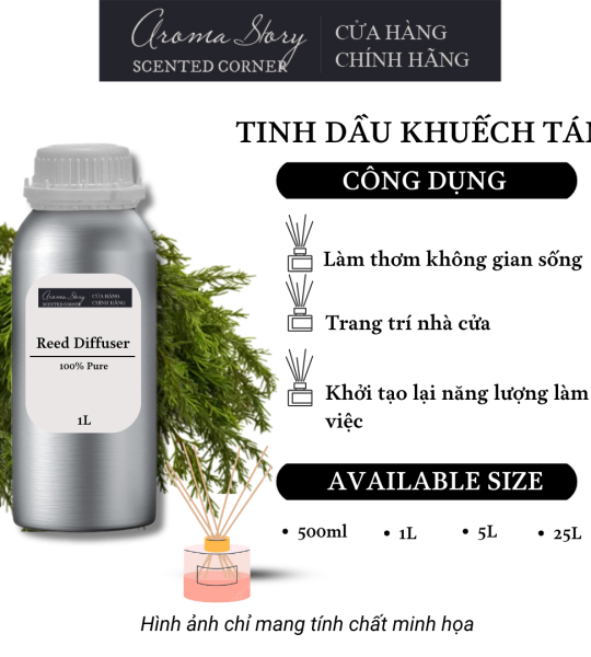 Tinh Dầu Khuếch Tán Giá Lít Aroma Story Hương Tuyết Tùng (Cedarwood)- Dùng Để Làm Thơm Phòng, Không Gian Sống