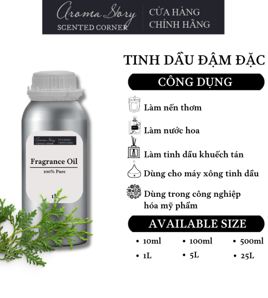 Tinh Dầu Đậm Đặc Aroma Story Hương Tuyết Tùng (Cedarwood)- Dùng Để Làm Nến Thơm, Nước Hoa, Tinh Dầu Khuếch Tán, Máy Xông