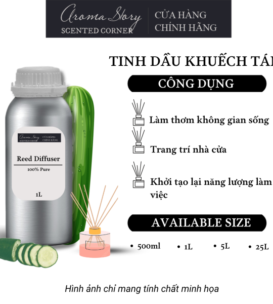 Tinh Dầu Khuếch Tán Giá Lít Aroma Story Hương Dưa Leo (Cucumber) - Dùng Để Làm Thơm Phòng, Không Gian Sống