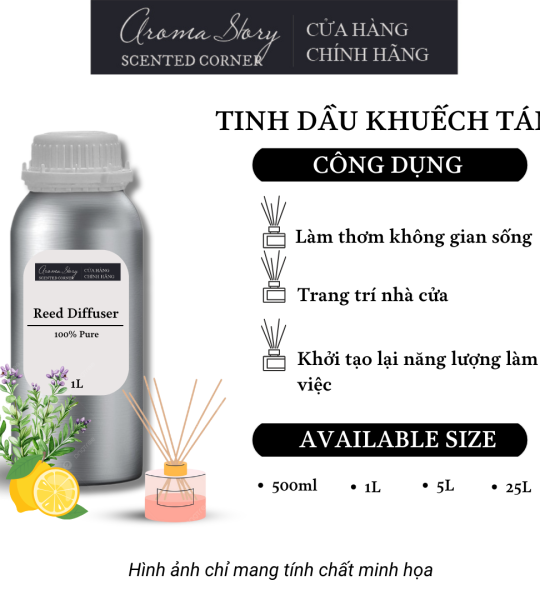 Tinh Dầu Khuếch Tán Giá Lít Aroma Story Hương Xạ Hương & Vỏ Chanh - Dùng Để Làm Thơm Phòng, Không Gian Sống