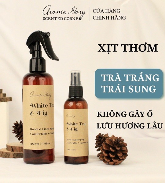 Xịt Thơm Phòng, Quần Áo Nhiều Hương Thơm Aroma Story Size 30ml/100ml/280ml