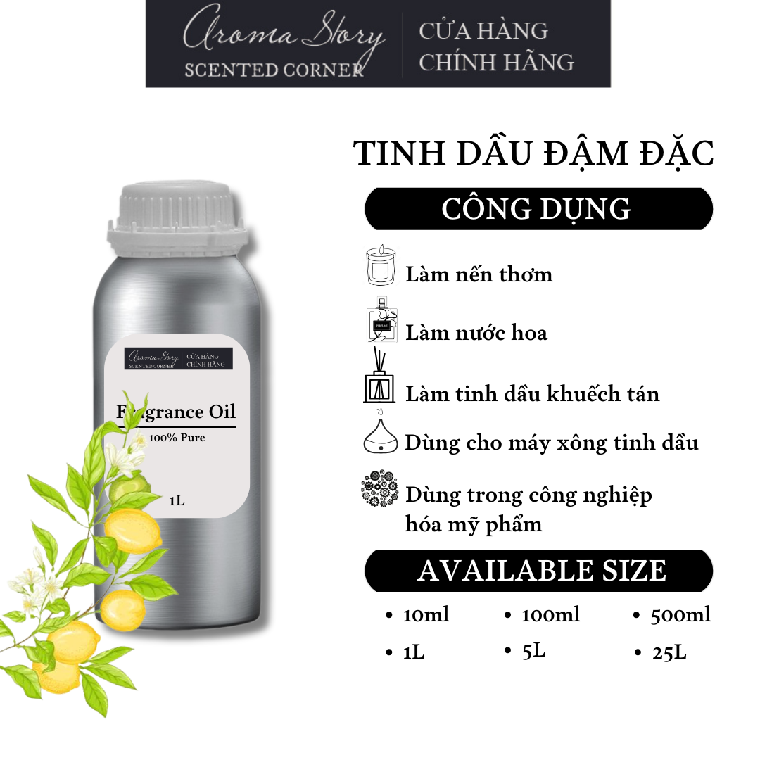 Tinh Dầu Đậm Đặc Aroma Story Hương Hoa Quýt Nhật  - Dùng Để Làm Nến Thơm, Nước Hoa, Tinh Dầu Khuếch Tán, Máy Xông